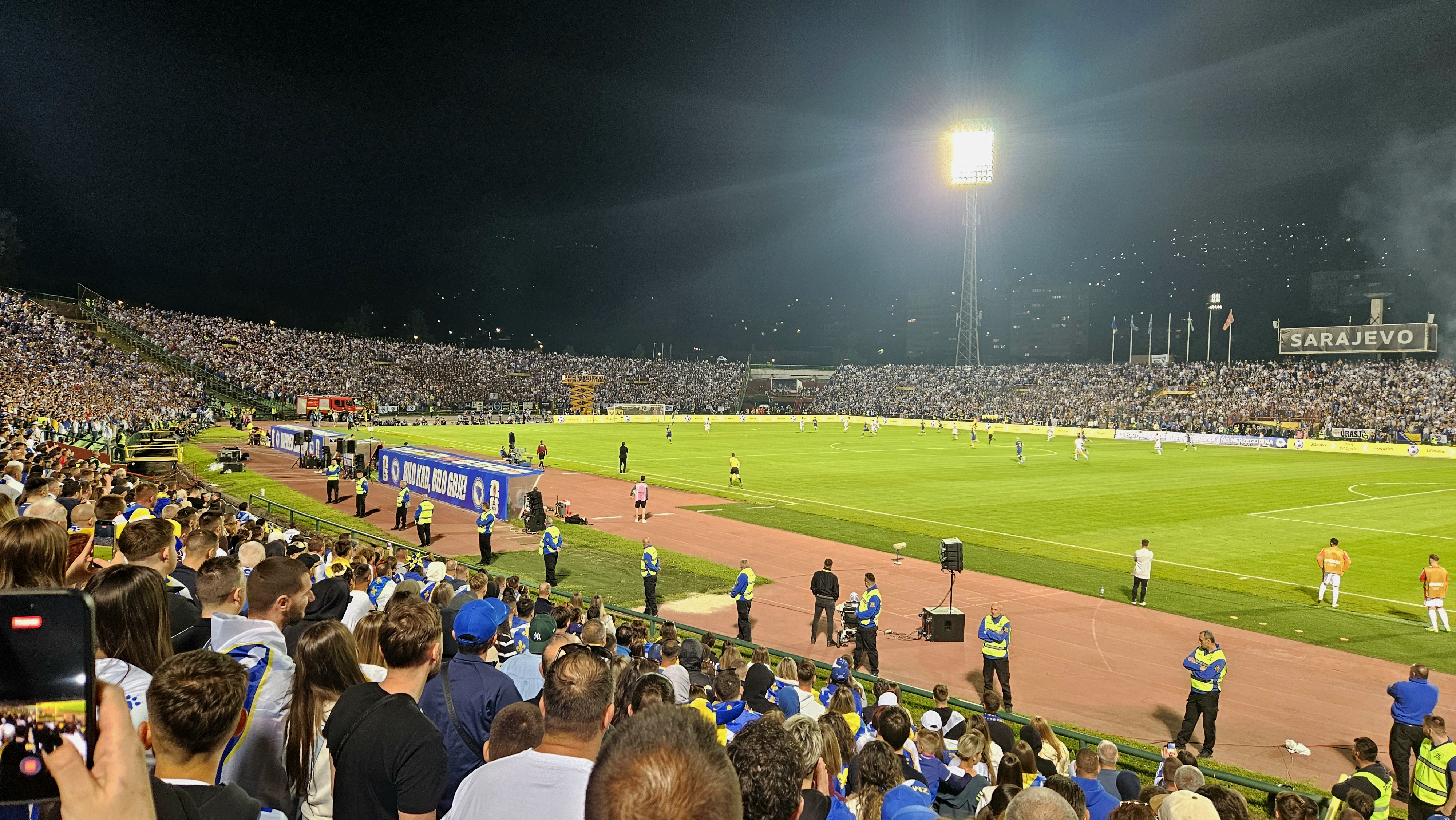 Bosnia and Herzegovina against North Macedonia at Koševo